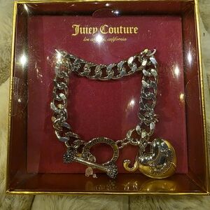 Silver Juicy Couture Braclet With Charms